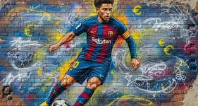 Lamine Yamal Graffity