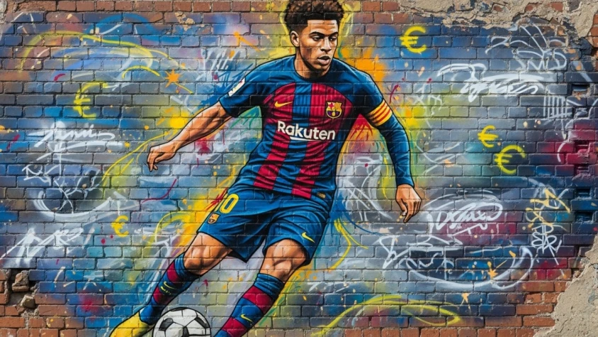 Lamine Yamal Graffity